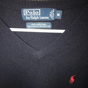 V-Neck Ralph Lauren Pullover Sweater